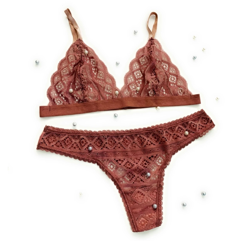 Bralette/panty ocher lingerie